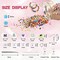 14400 pieces 72 Colors, 3mm Glass Seed Beads for Bracelet Making Kit, Small Beads for Jewelry Making with Letter Beads for Crafts Gifts